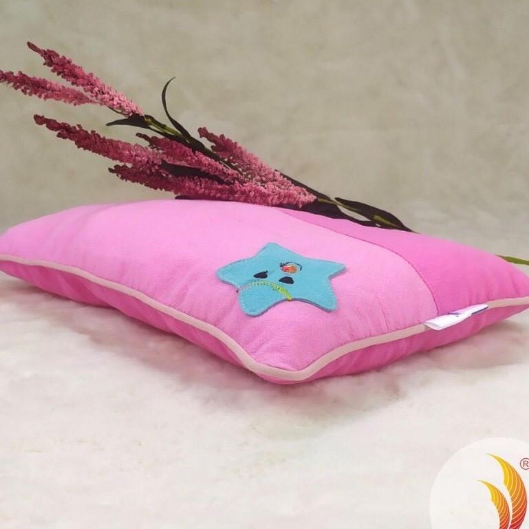 Bộ Nệm Gối Cara Thêu Hình Gấu Cho Bé