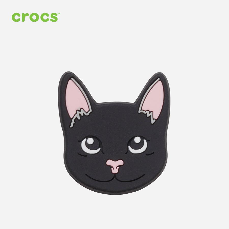 Huy hiệu Jibbitz unisex Crocs Black Cat