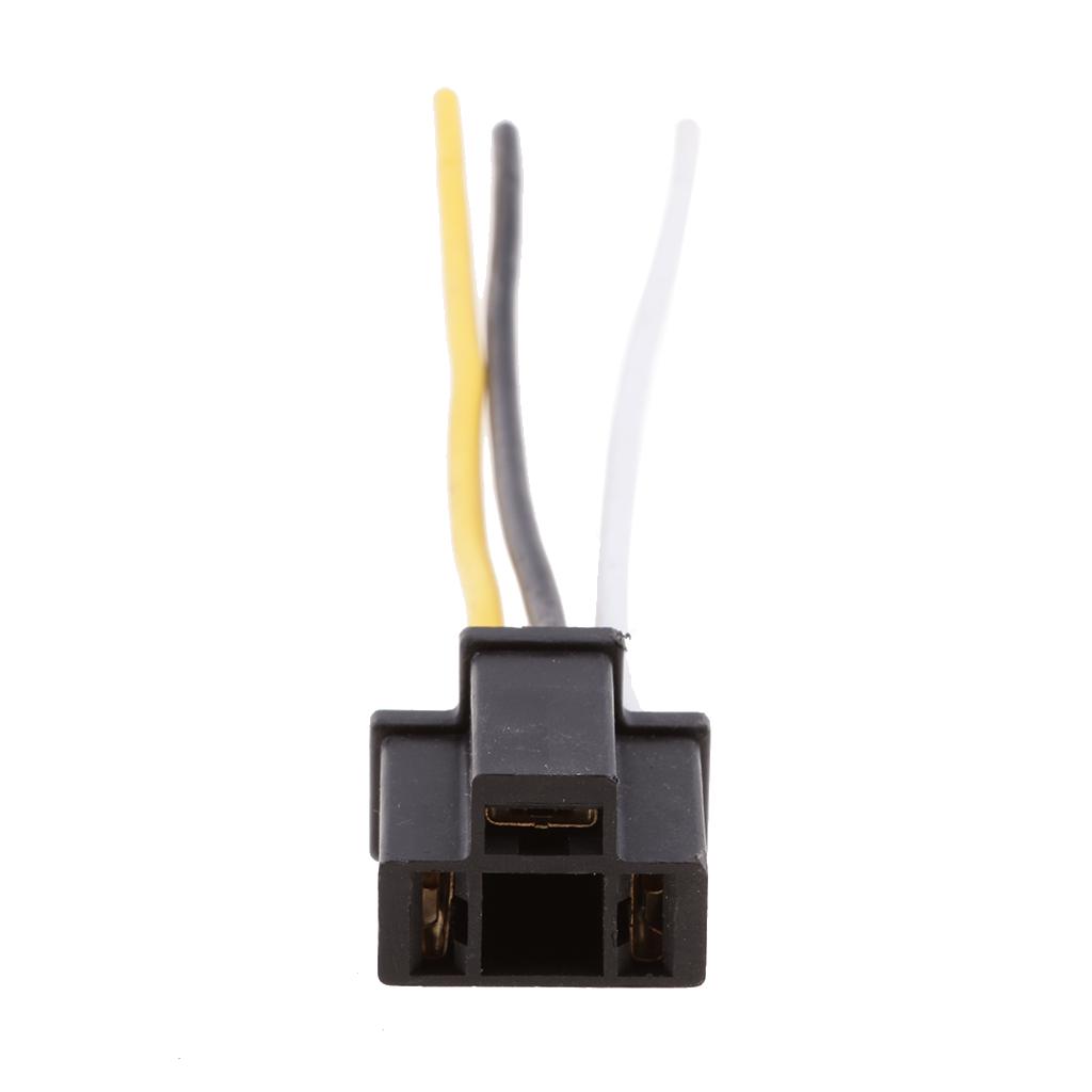 5pcs H4 Headlight Lamp Bulb Socket Extension Replacement Holder Wire Harness