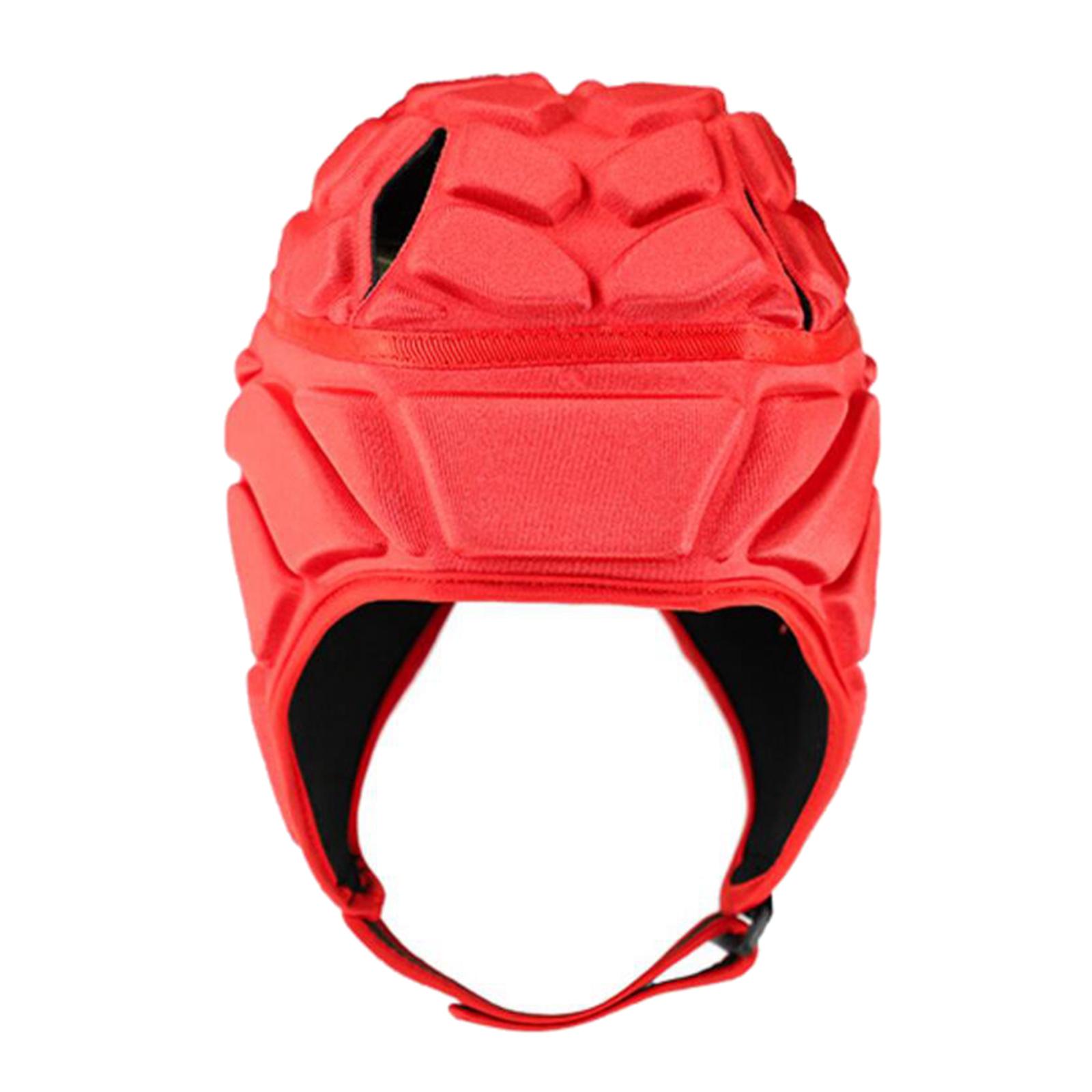 Rugby Helmet Headgear Scrum Cap Hockey Head Protector Protect Hat Red  S