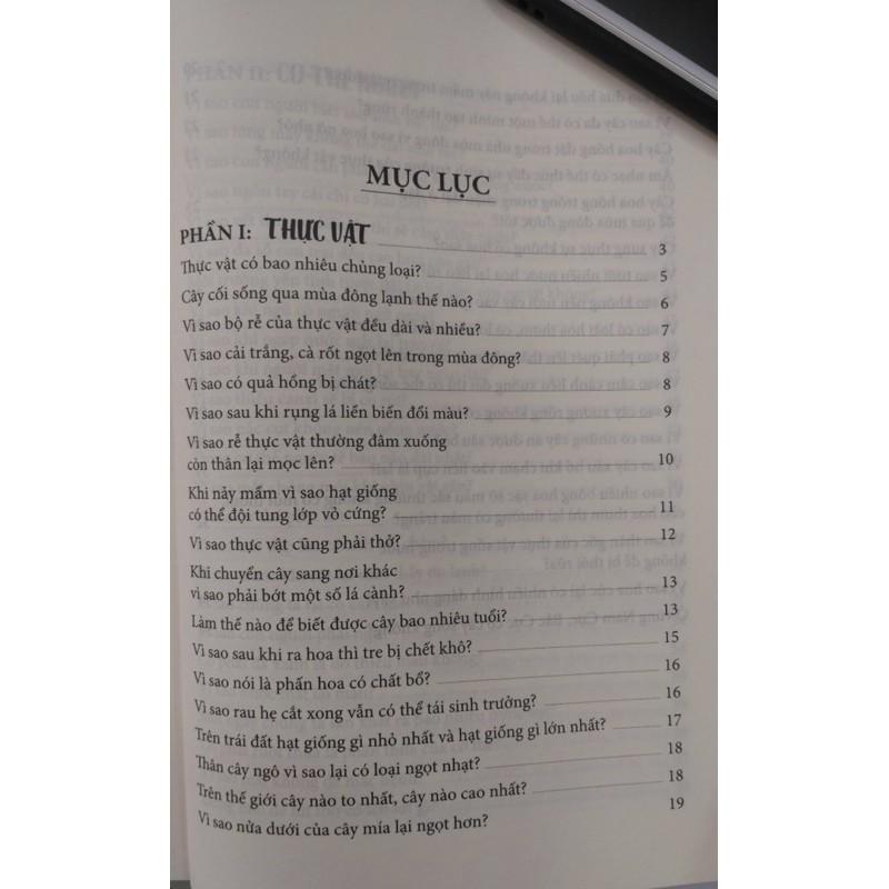 10 Vạn Câu Hỏi Vì Sao Trẻ Hay Hỏi Nhất - Phần Thực Vật; Cơ Thể Người; Khoa Học