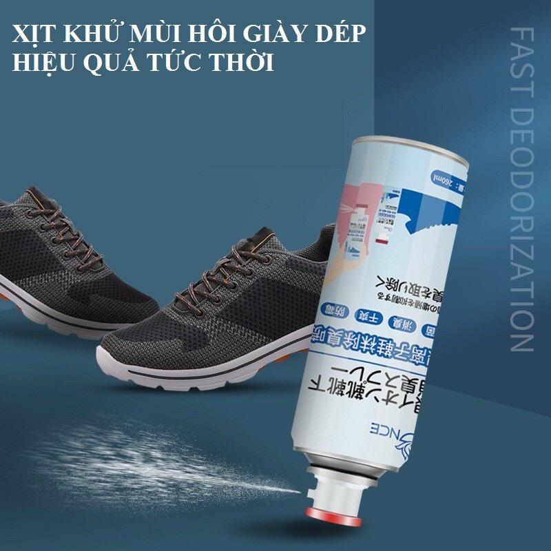 Chai Xịt Hôi Chân Nhật Bình Sịt Hôi Chân Khử Mùi Giày Công Nghệ Nano Bạc Mùi Dịu Nhẹ 260ml Đánh Bay Mùi Hôi Giày Dép