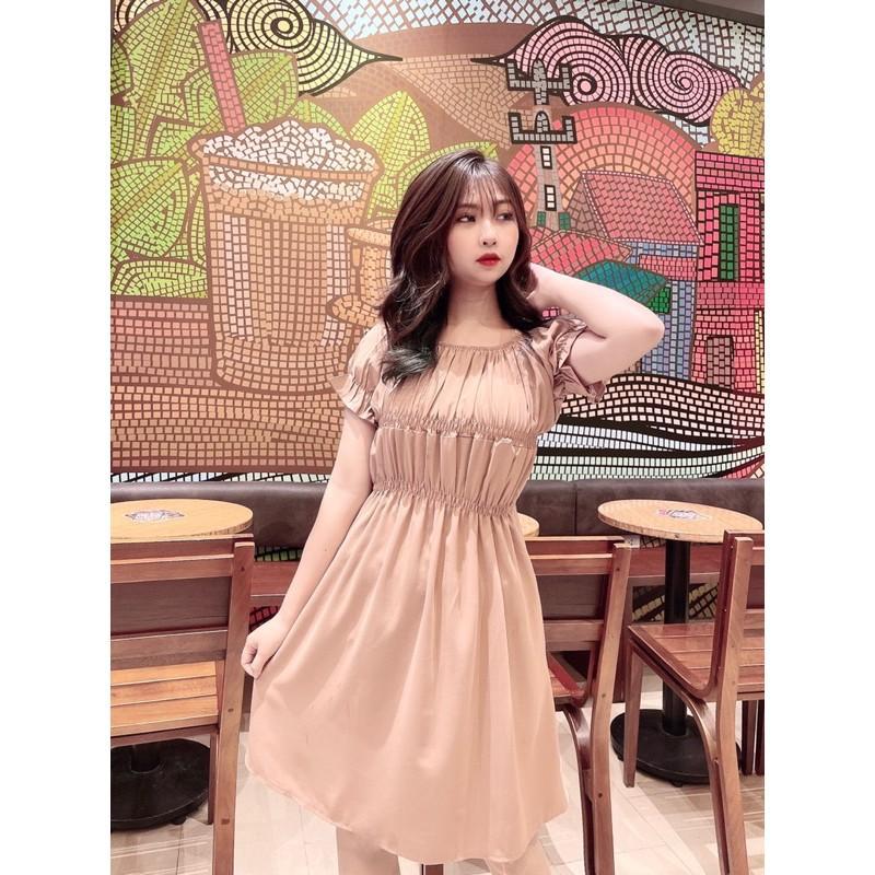 váy bầu xinhchất lụa Hàn, siêu mát, siêu mềm, thấm hút mồ hôiFree size 42~68kgcam kết y hình