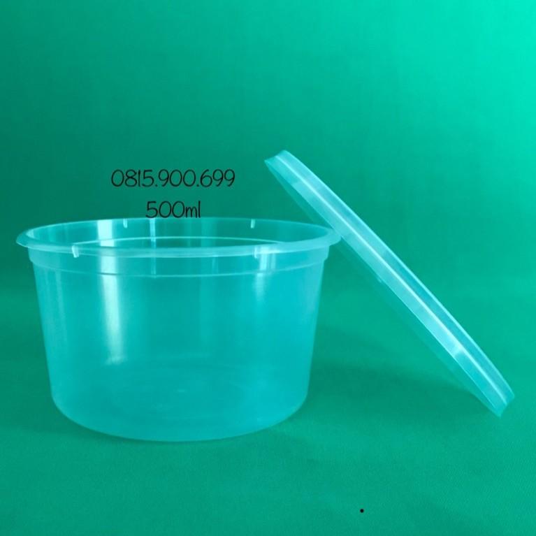 HỘP NHỰA TRÒN PP CÓ NẮP 500ml