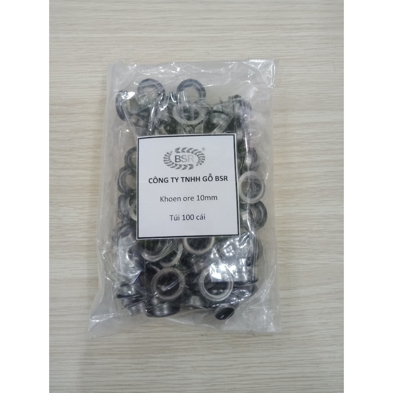 Khoen,khuy ore 10mm đóng bạt, bấm bạt, bấm vải Bằng sắt Túi 100 cái BSR-SONGSONG3
