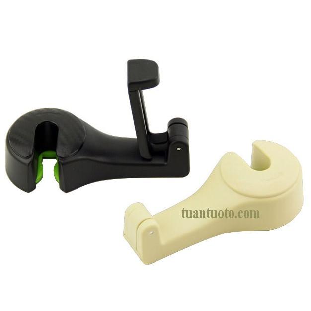 Móc treo đồ sau ghế ô tô kiêm giá đỡ điện thoại