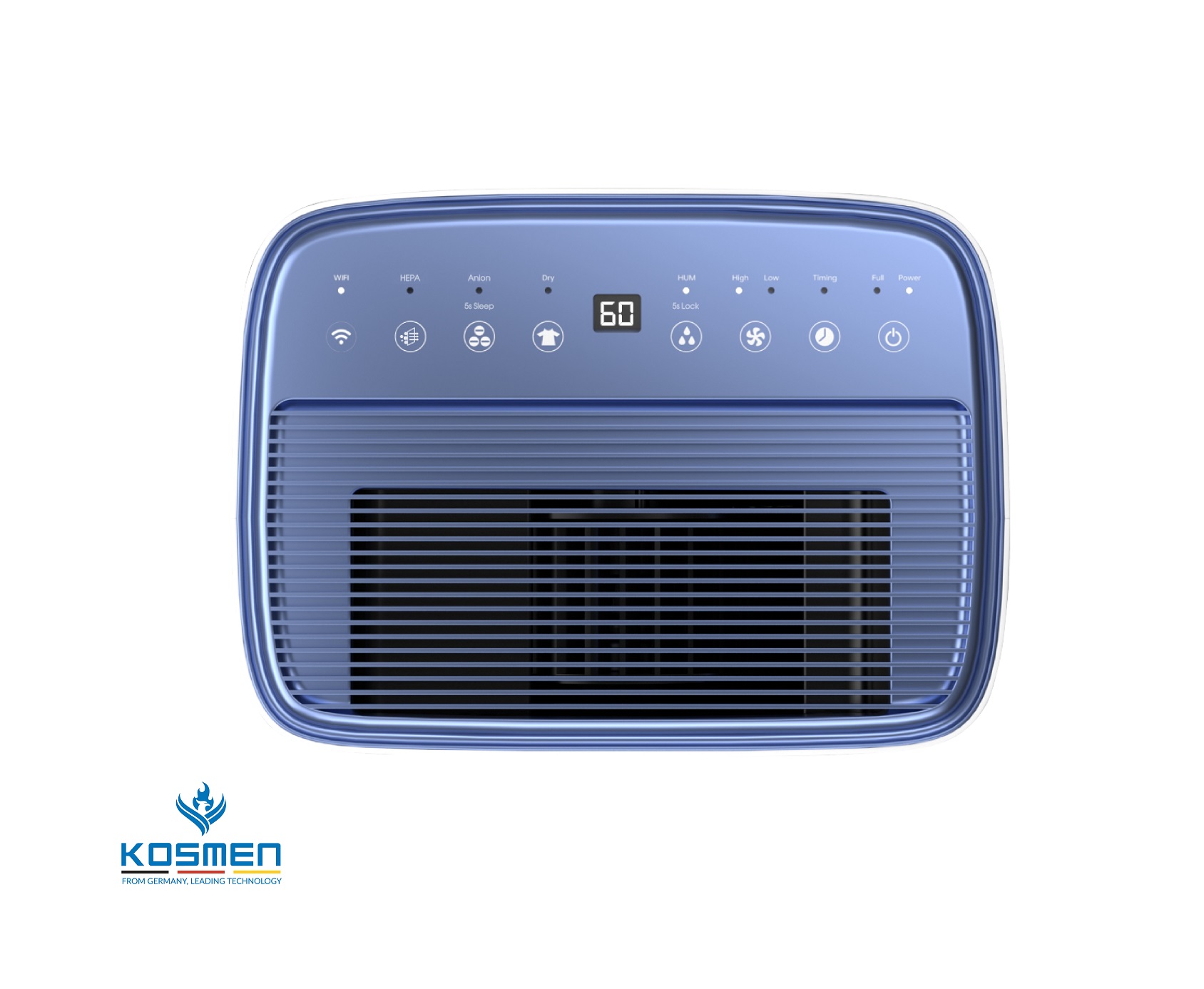 Máy Lọc Không Khí Và Hút Ẩm Kosmen KM-30N, Lọc Chuyên Sâu, Kết Nối Wifi Bằng App - Hàng Chính Hãng