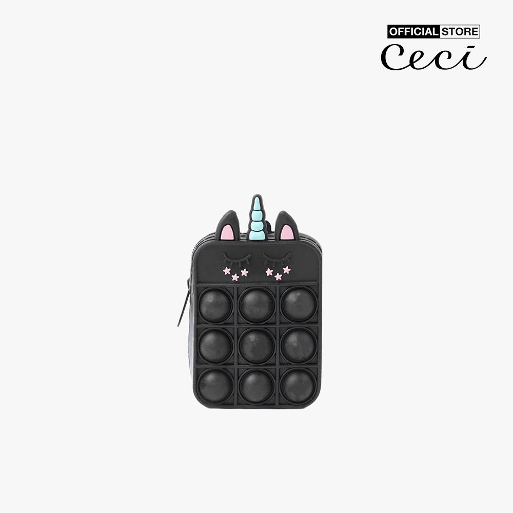CECI - Ví mini phom chữ nhật phối khóa zip thời trang CC9-03000002