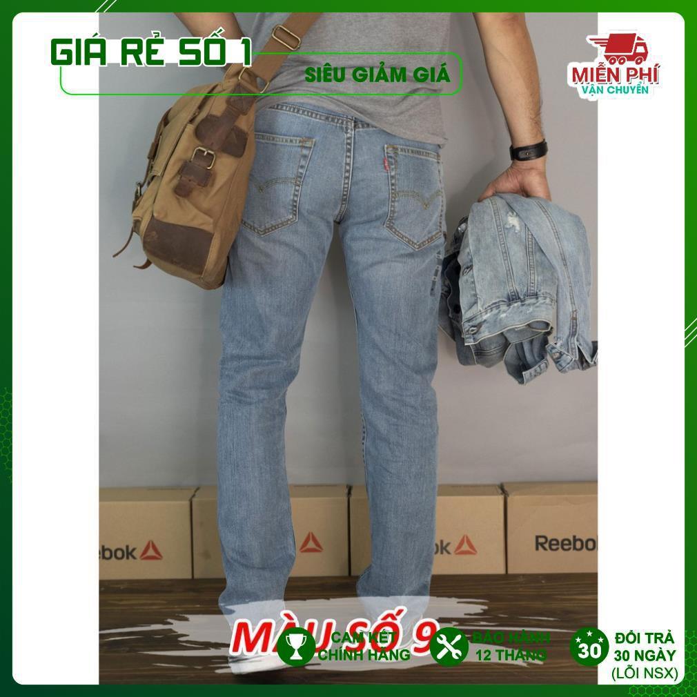 Quần Jean dáng Suông Nam, Made in Cambodia , vải mềm, co giãn, không phai màu, không xổ lông