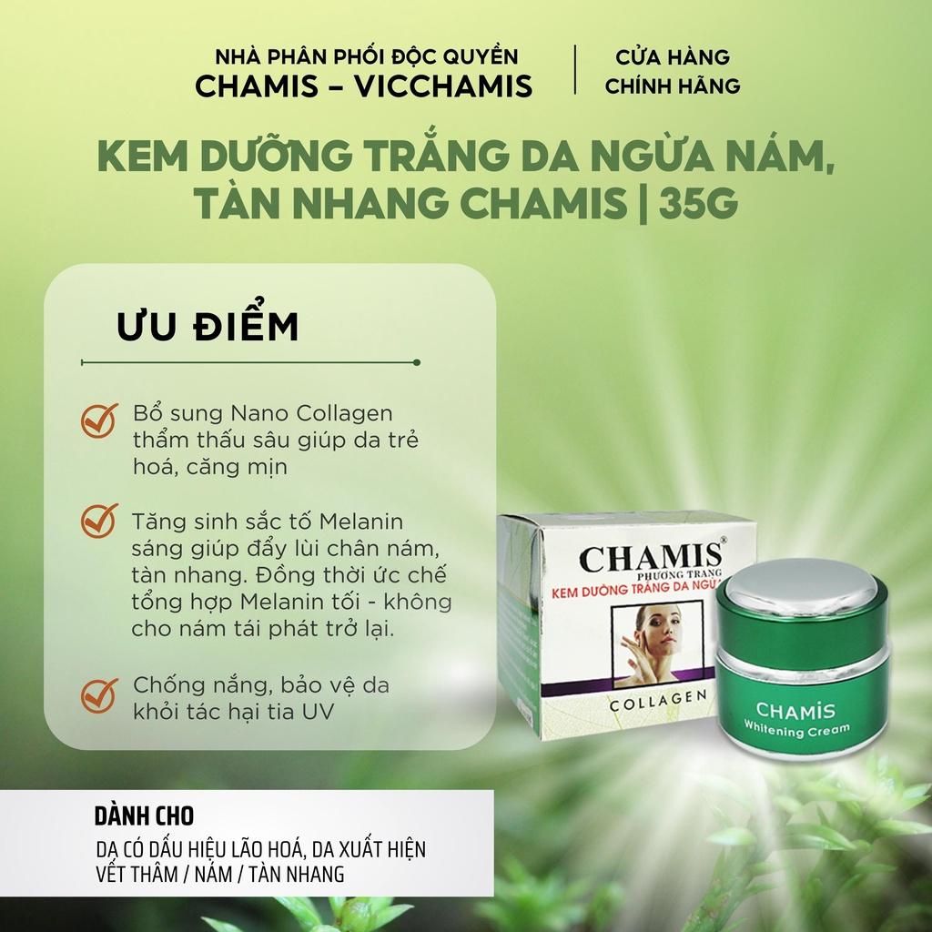 Kem dưỡng trắng, giảm mờ nám tàn nhang, mang đến làn da tươi sáng, căng bóng Chamis (dòng cao cấp)