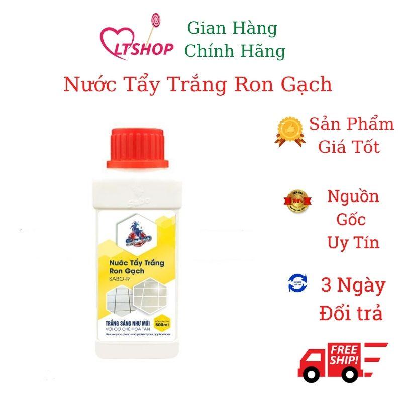 Nước Tẩy Trắng Ron, Sàn Gạch Men Cực Trắng Chai 500ml Sabo-R