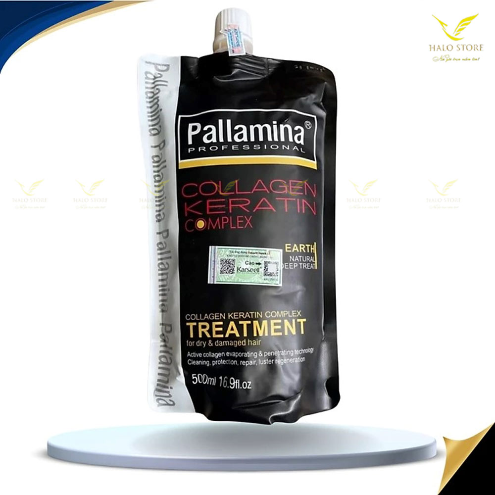 Kem hấp ủ tóc Pallamina X2 Collagen Keratin Complex Treatment siêu mượt 500ml