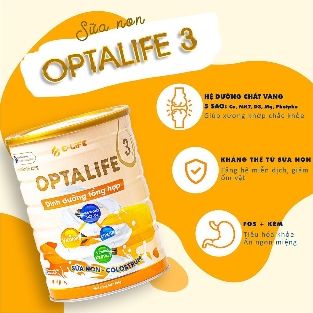 Sữa non Optalife 3 dinh dưỡng tổng hợp 900g
