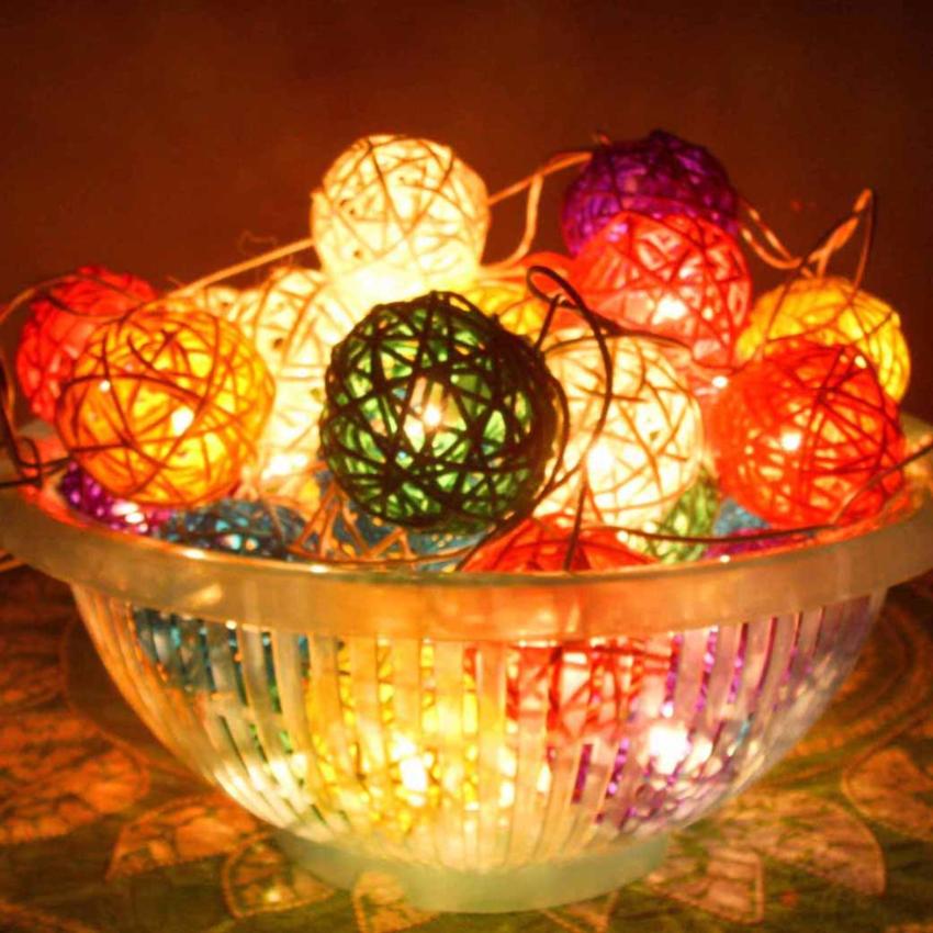 Đèn led trang trí hình cầu