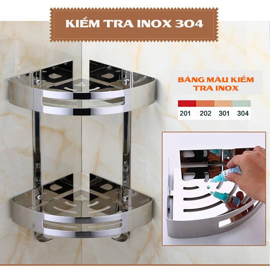 Kệ góc treo phòng tắm INOX 304 cao cấp