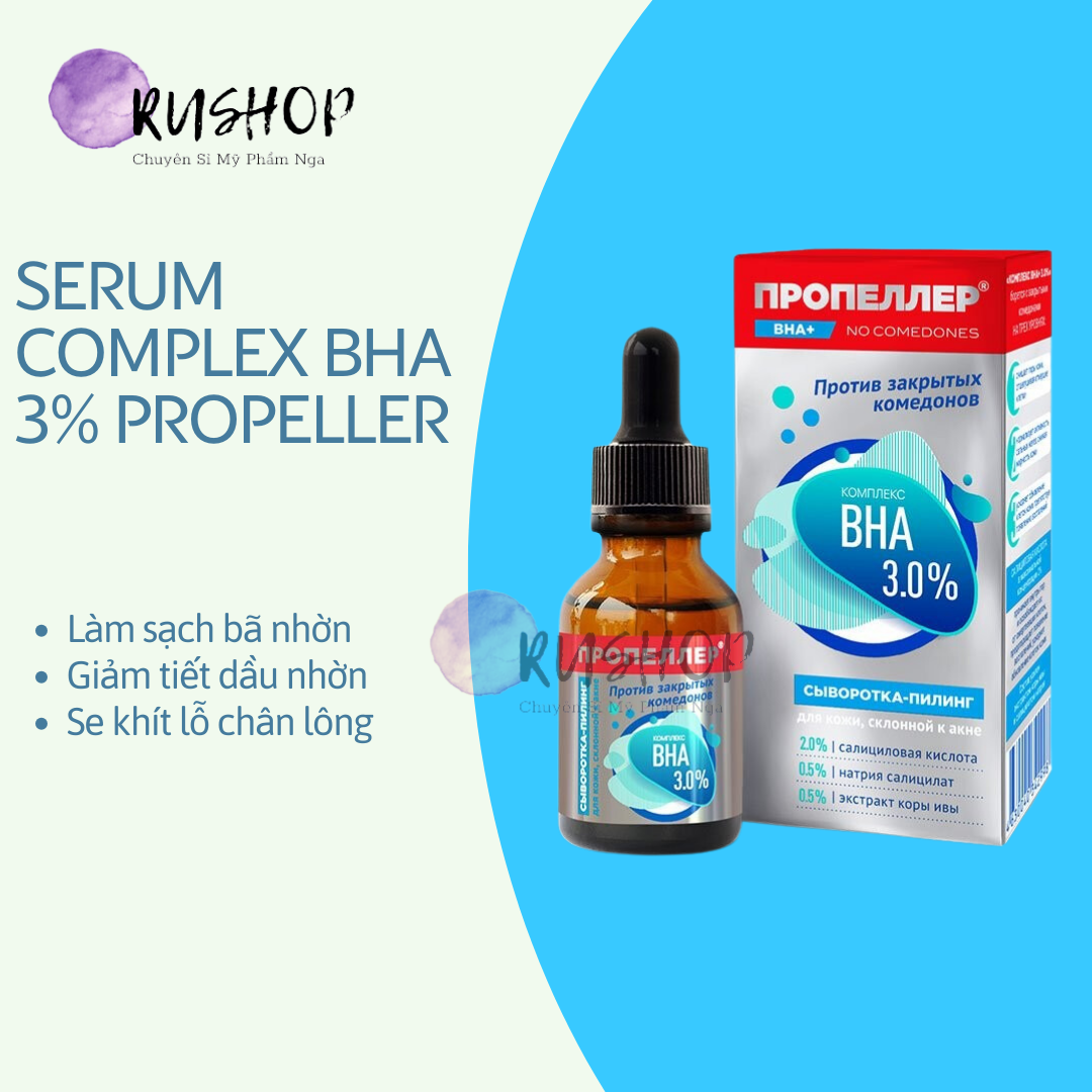 Serum Peel da COMPLEX BHA 3% Propeller cho da mụn, giảm mụn, đều màu da, se khít chân lông 25ml