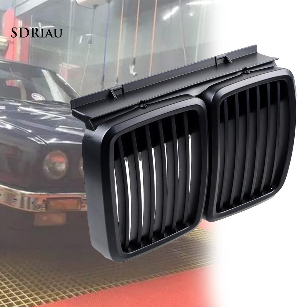 1 Cặp Lưới Tản Nhiệt Màu Đen Nhám Gắn Mui Xe Hơi Bmw E30 M40 1982-1994