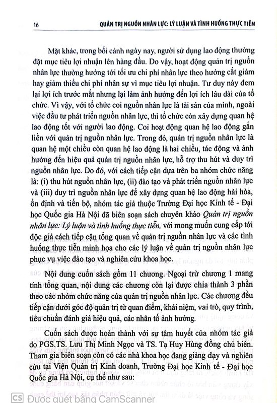 Quản trị nguồn nhân lực - lý luận và tình huống thực tiễn