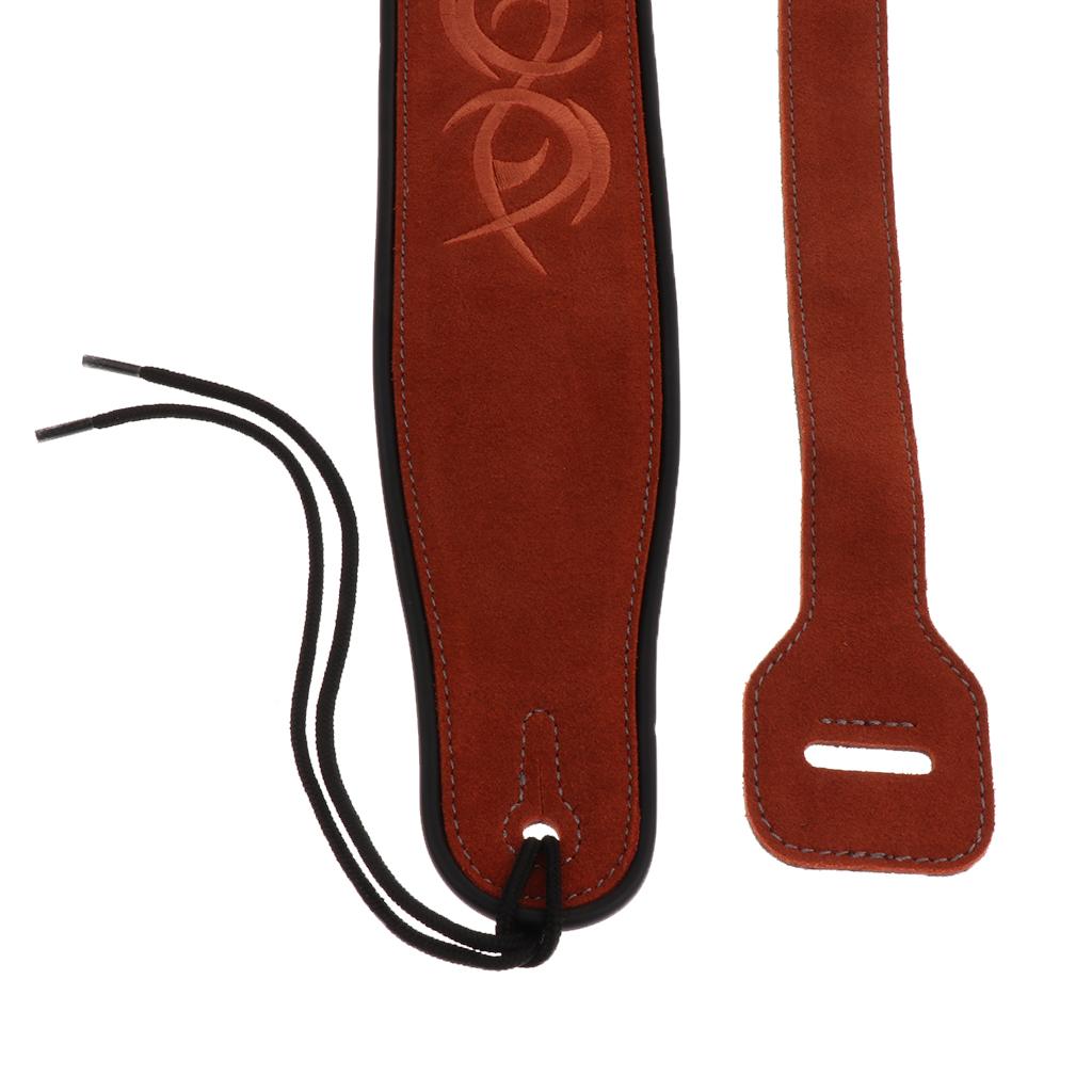 1 máy tính Có Thể Điều Chỉnh Dây Đeo Đàn Guitar Điện Acoustic Guitar Bass Dây Da