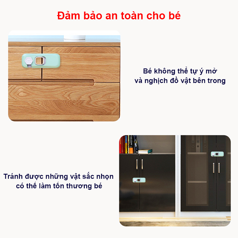 Khóa ngăn kéo cao cấp tiện lợi, Khóa tủ lạnh giúp bảo vệ an toàn cho bé – SSS032