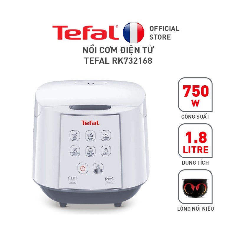 Nồi cơm điện từ Tefal RK732168 1.8L - 750W - Hàng chính hãng