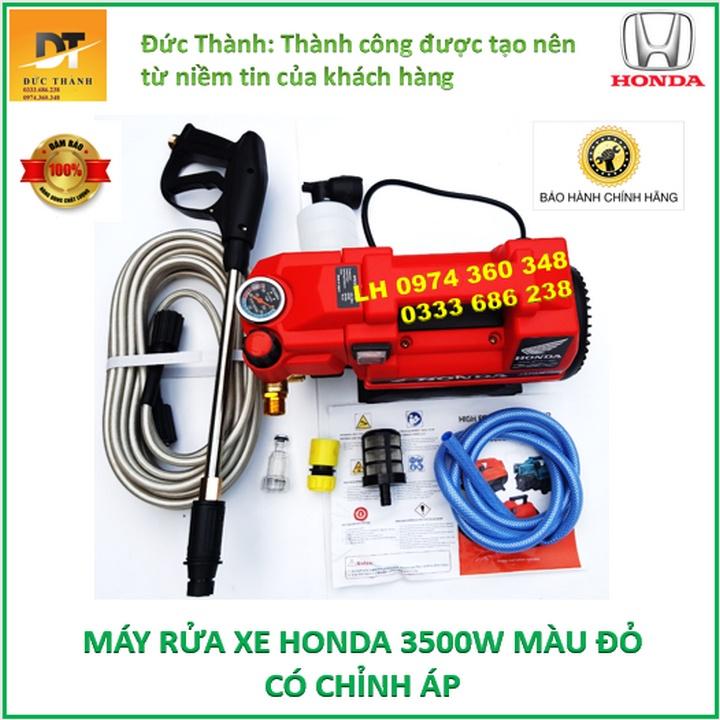 Máy rửa xe HONDA đỏ có chỉnh áp