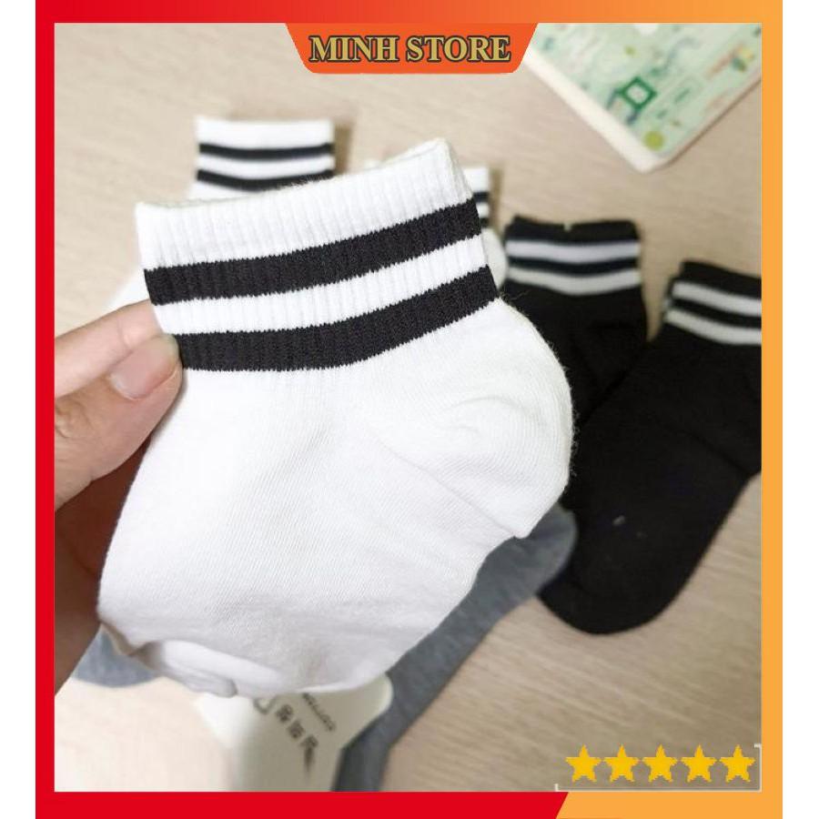 Tất Nam Cổ Ngắn Thể Thao Nam Nữ,Tất Vớ Nam Nữ unisex Siêu Dày Phong Cách Hàn Quốc TAT01 Minhstore66