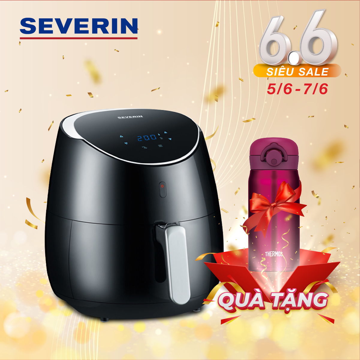 Nồi chiên không dầu Severin FR2445 (5L) - Hàng chính hãng