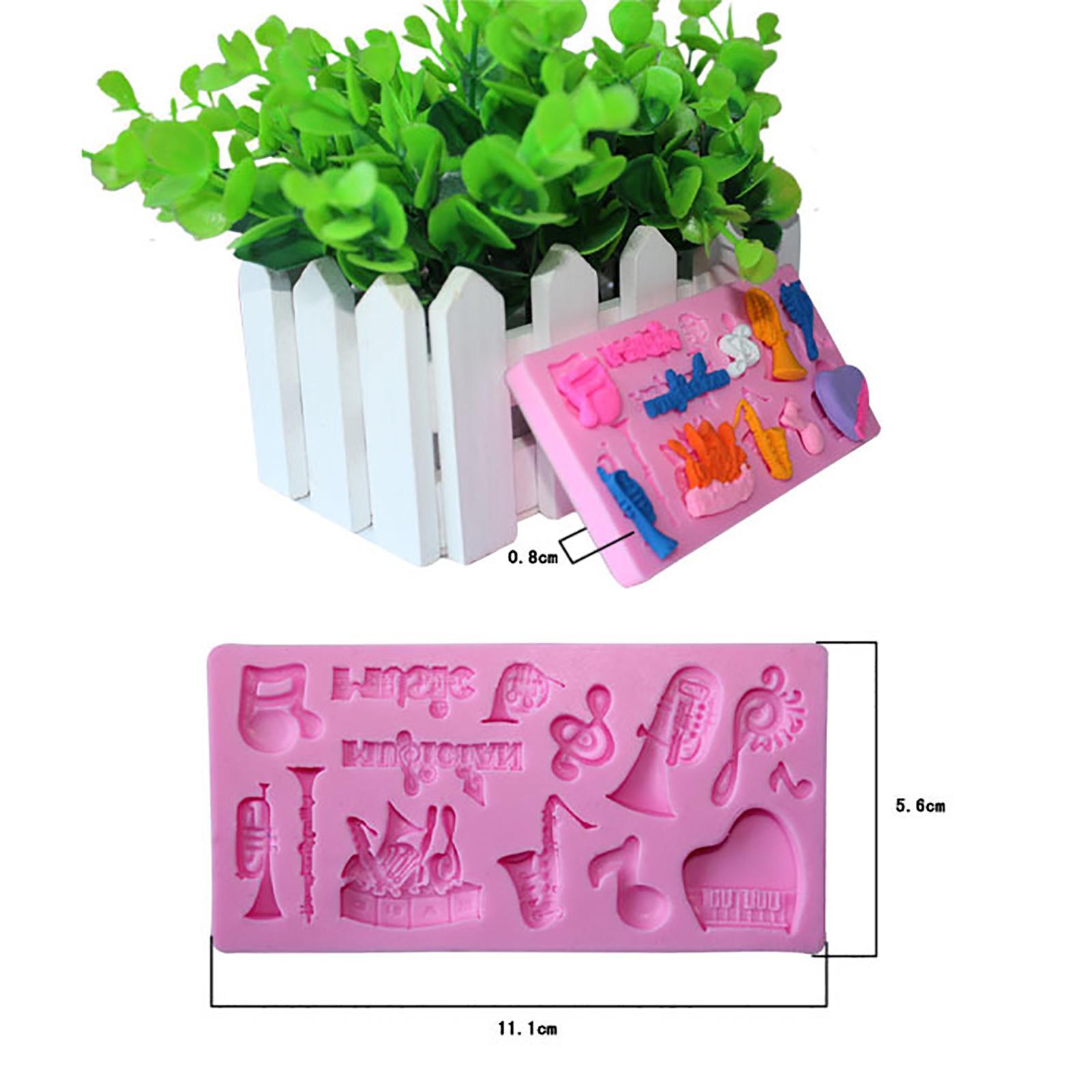 Silicone Cake Baking Mold 3D Instrument Pattern Mold for Fondant Cake