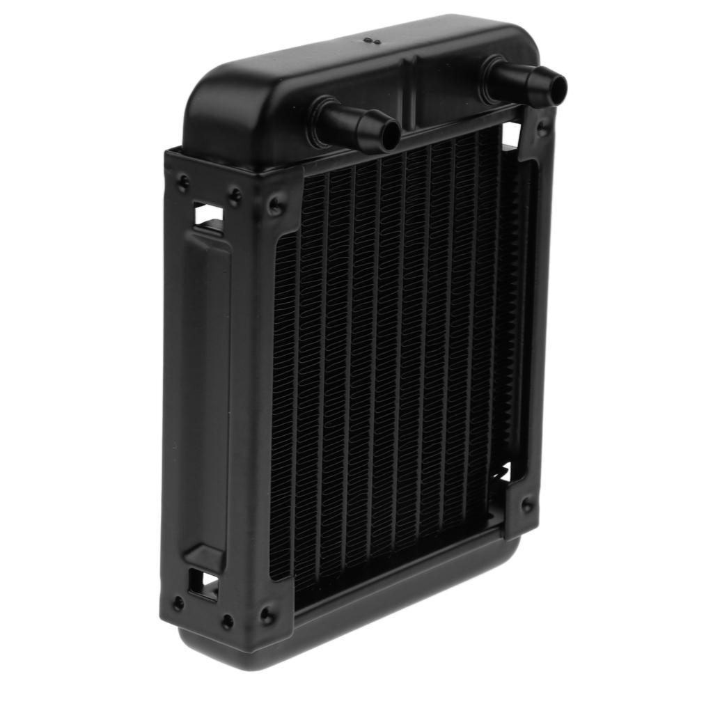2 Pack 120mm 10Pipe PC Water Cooling CPU Cooler Row System Heat Exchanger Radiator