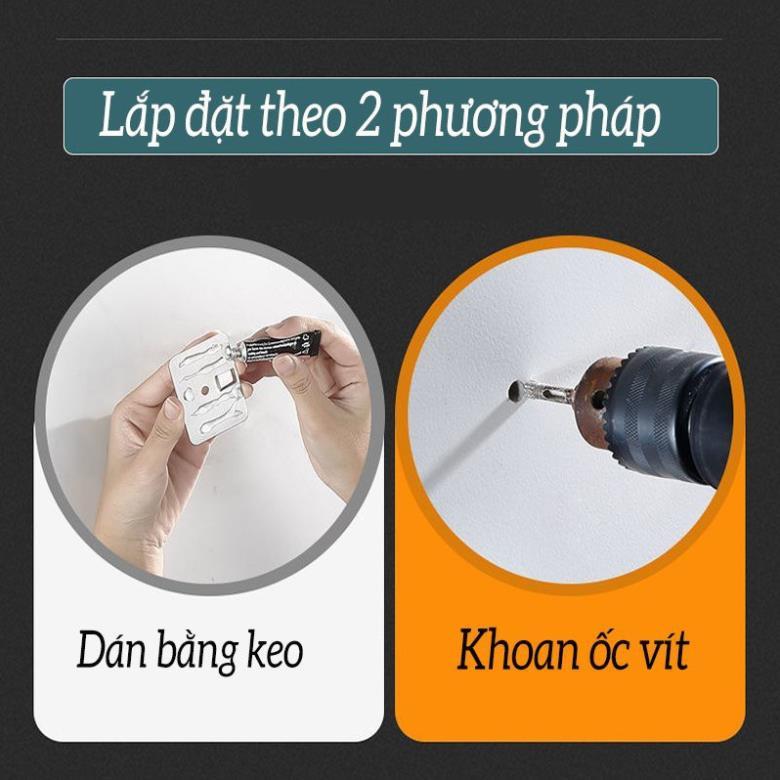 Kệ cài dao giá treo dao thớt treo đồ nhà bếp cài dao dán tường bằng kim loại sơn tĩnh điện không rỉ sét