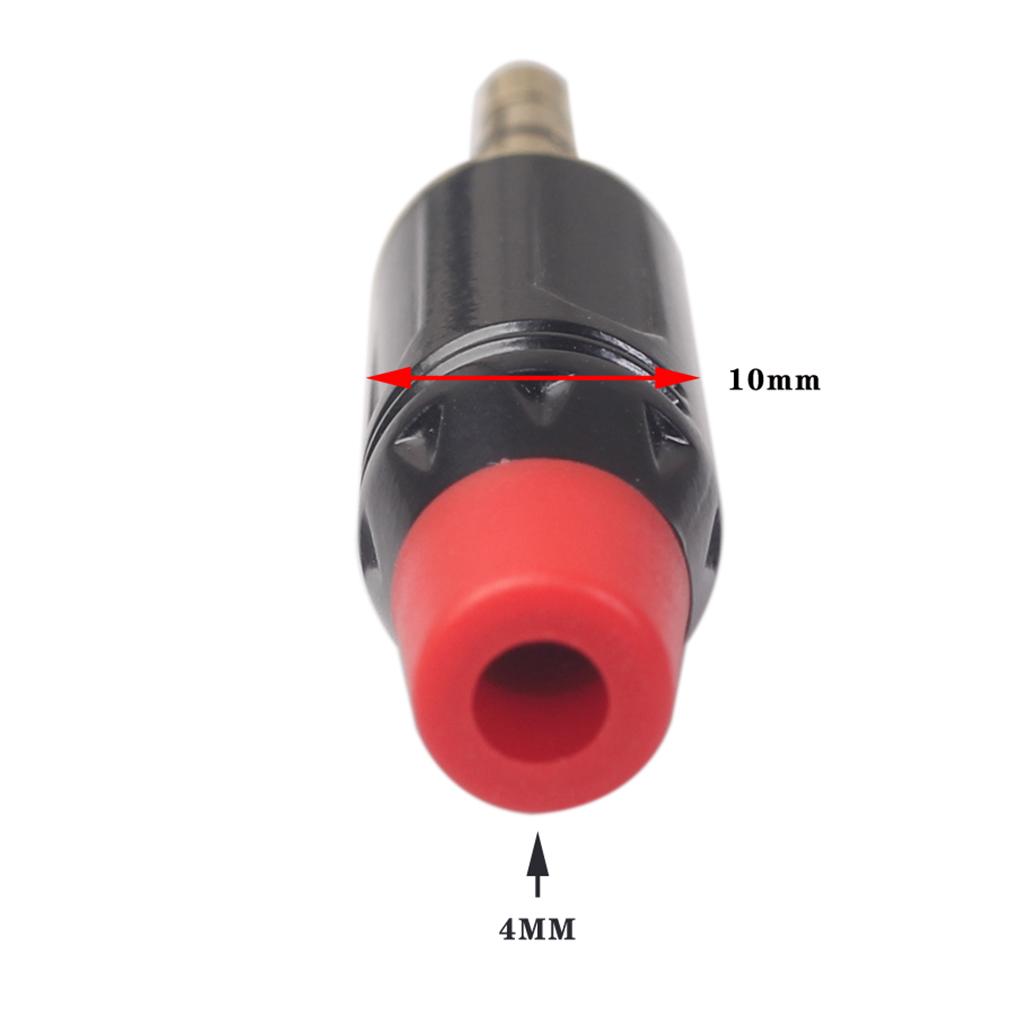 2Pcs Alloy 3.5mm Gold Plated Plug Connector Audio Stereo For Cable DIY Accs