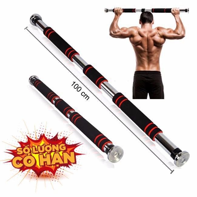 Thanh Tập Xà Đơn Treo Tường Gắn Cửa Nhiều Cỡ Từ 62-120cm Tùy Chỉnh Tập Gym Tập Thể Thao Chính Hãng Amalife