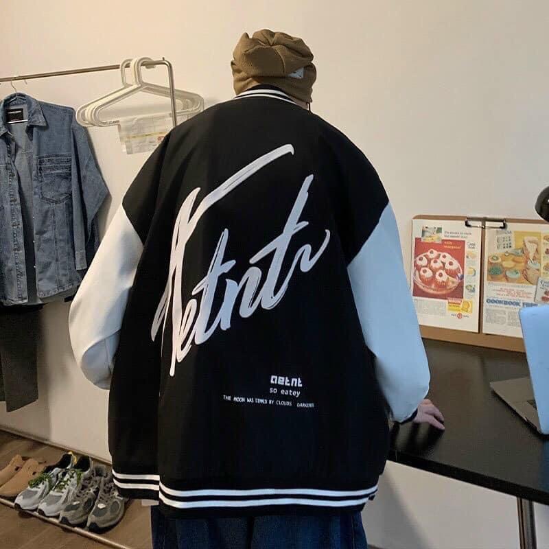 Áo khoác dù 2 lớp bomber bóng chày unisex ulzzang nam nữ