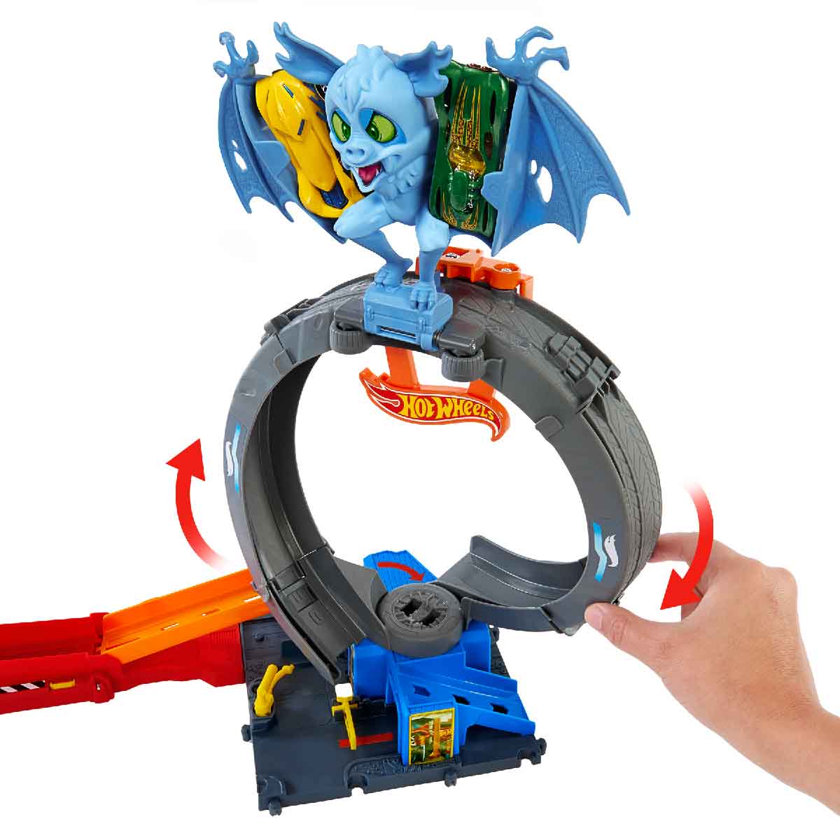 Đồ Chơi Mô Hình City Trạm Lốp Xe Dơi Siêu Đẳng HOT WHEELS HTN78/HDR29