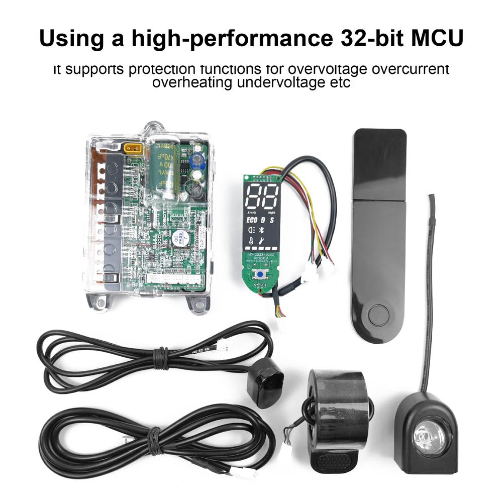 Electric Scooter Motherboard Controller 36V Main Board Controller Digital Display with Front and Rear Light