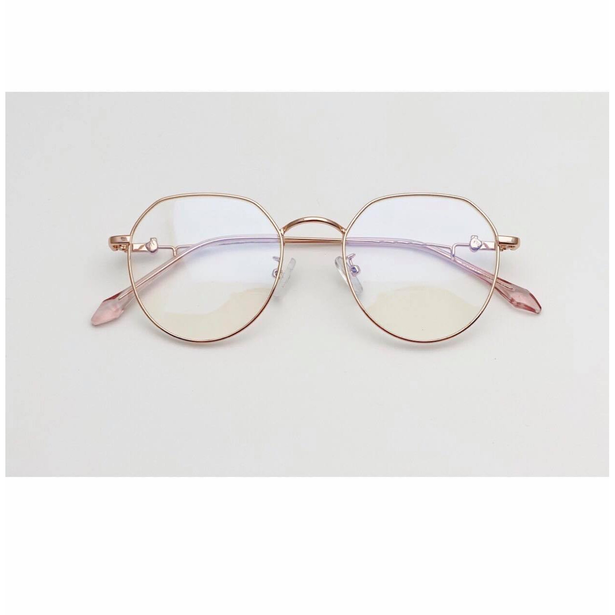 Gọng kính cận, Kính giả cận vintage Kim loại phong cách ulzzang Hàn Quốc KL105 + tặng Tuavit Kính Xinh mini
