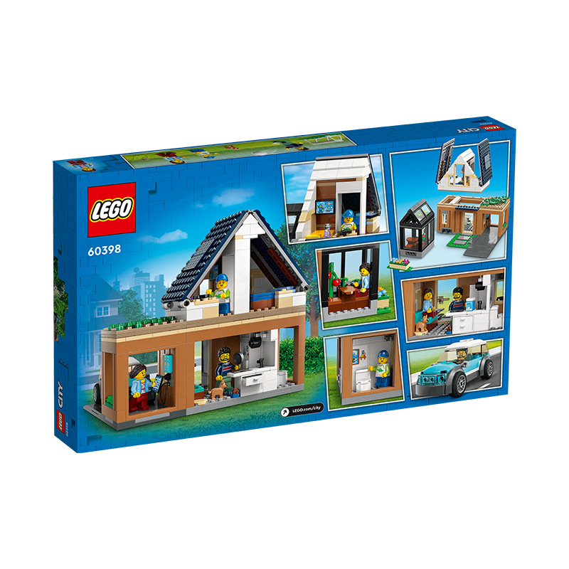Đồ Chơi Lắp Ráp Ngôi Nhà Gia Đình Và Xe Điện Lego City 60398 (462 chi tiết)