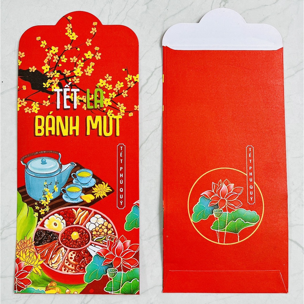 COMBO 10-50 BAO LÌ XÌ CAO CẤP IN ĐẸP SẮC NÉT DÙNG ĐỂ LÌ XÌ  - MẪU MỚI VỀ LIÊN TỤC SIÊU ĐẸP