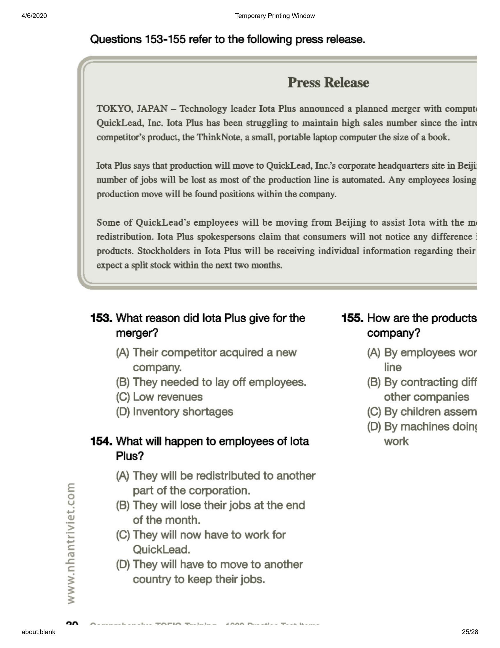 Sách Comprehensive Toeic Training 1000 Practice Test Items (Vol 2) - Kèm CD