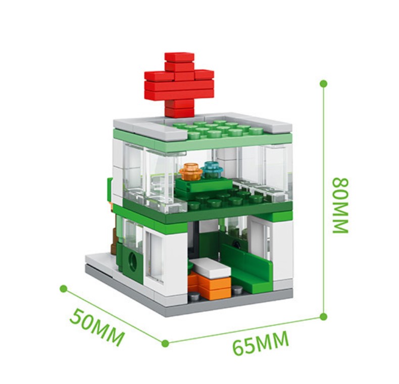 Mô Hình 3D Đồ Chơi Lắp Ráp Nhà Phố Thu Nhỏ