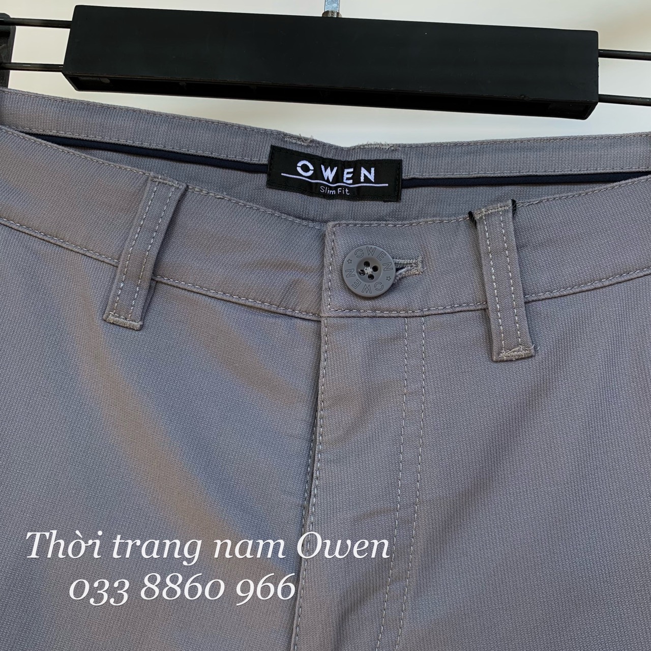 OWEN - Quần short Khaki nam Owen màu xám 22317 - Quần sooc kaki nam