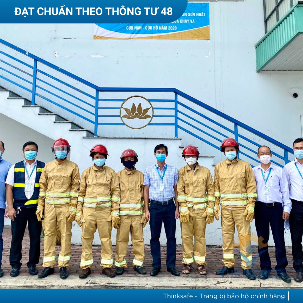 Quần áo PCCC theo thông tư 48 có tem kiểm định PCCCAP-65/Bộ trang phục PCCC theo thông tư 48