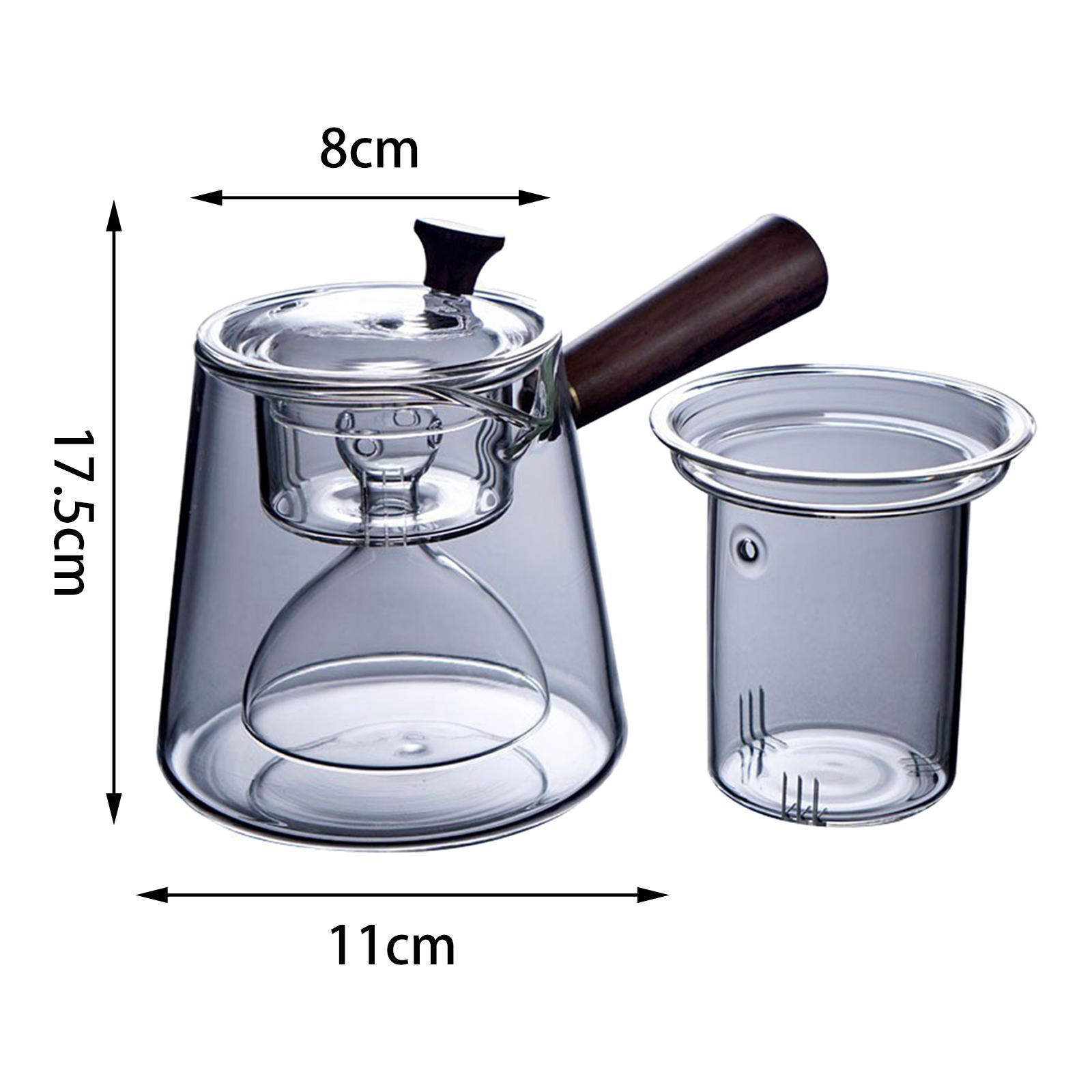 Glass Water Kettle Stovetop Tea Maker Glass Tea Pot for Office Kitchen