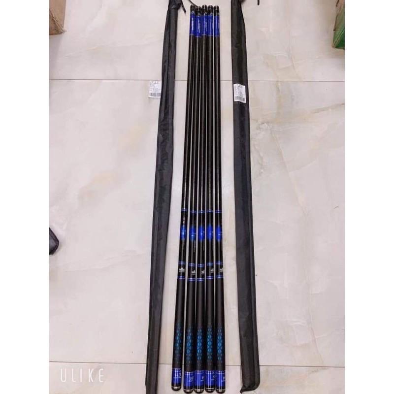 Cần câu tay dài 6m3 loại 1 siêu nhẹ handing x9 cá 1 đến 8kg y như hình tải tính 2kg