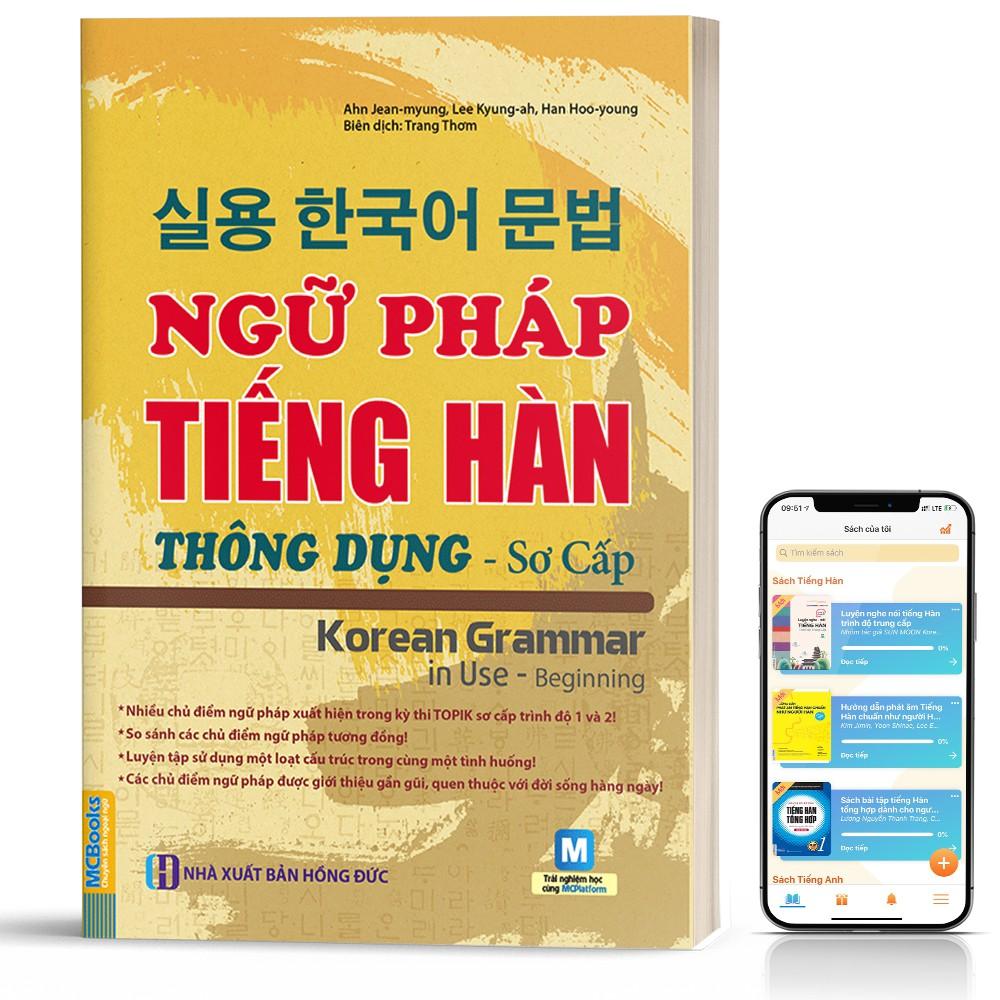 Sách - Ngữ pháp tiếng Hàn thông dụng (sơ cấp) – Korean Grammar in use - MCBooks