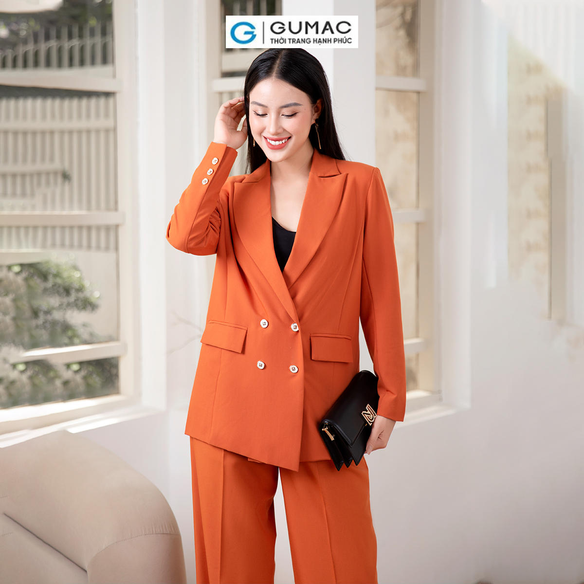 Áo Blazer dáng suông thời trang GUMAC AD10040