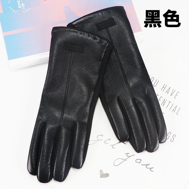 Đảm bảo chất lượng găng tay nữ mùa thu đông Plus nhung dày cưỡi ấm găng tay màn hình cảm ứng chống gió nam lái xe ngoài trời găng tay da