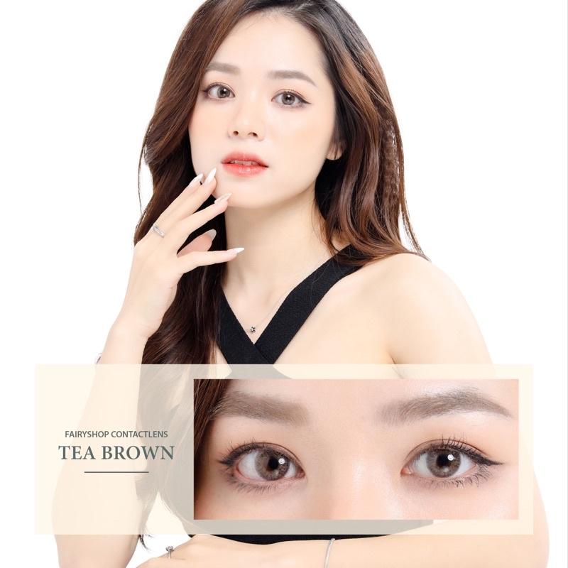 Áp tròng TEA BROWN 14.0mm - FAIRY SHOP CONTACT LENS độ 0 đến 6