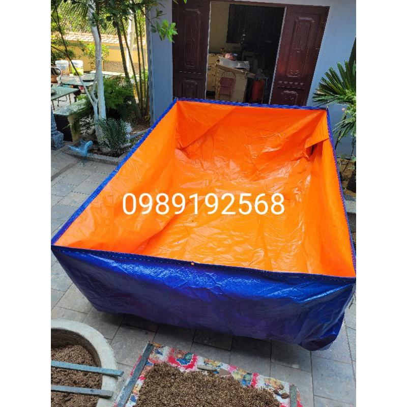 Bể bạt nuôi cá , ốc , ếch , tôm , cua 5 × 2 × 0,5